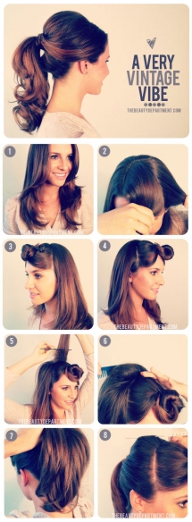 1950's Inspired Ponytail - Fave hairstyles