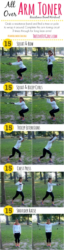 Arm Toner Resistance Band Workout - Great Ways To Get Fit...If You Are Up For It!