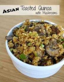 Asian Toasted Quinoa with Mushrooms  - Recipes