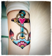 Beautiful Anchor Tattoo - Amazing Tattoos