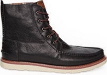 Black Leather Men's Searcher Boots from TOMS - Shoes