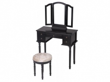 Black Makeup Vanity Table Set - Dream Home Interior Décor