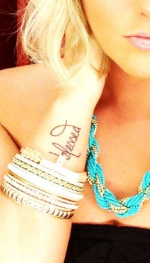 " Blessed " arm tattoo - Tattoos