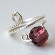 wire and gem ring - Rings