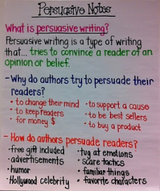 Notes on persuasive writing - Education