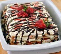 Strawberry Ice Box Cake - Dessert Recipes