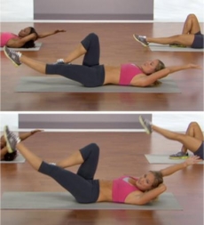 Weighted Bicycle - Ab Exercises