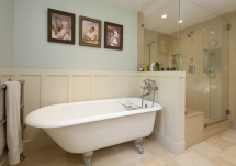 Victorian bathtub with half wall - New Bathroom?