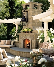Outdoor Fireplace - Home decoration