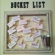 Bucket List - For the home