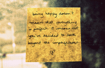 Beyond Imperfections - General Motivation