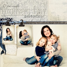 Mother's Day Scrapbook Page - Scrapbooking