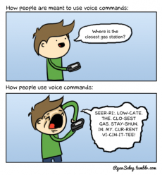 How people actually use voice commands - Funny comics
