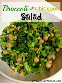 Broccoi & Chickpea Salad - Healthy Eating