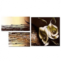Calla Lily Oil Painting - Set of 3 - Free Shipping - Flower Paintings