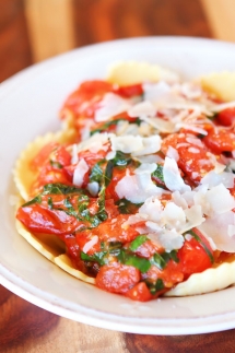 Cheese Ravioli with Homemade Brown Butter Tomato Sauce - Cooking