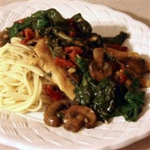 Chicken Marsala Florentine - Cooking