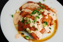 Chili Glazed Salmon with siracha cream sauce recipe - Easy recipes