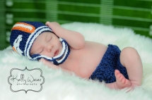 Crochet Denver Broncos Helmet - Kids & Baby