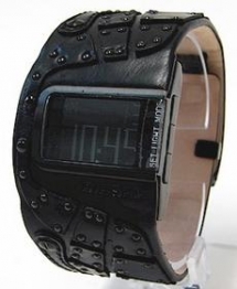 Diesel Men's DZ7066 Black Leather Watch - For him