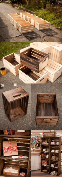 DIY crate shelves - DIY Projects