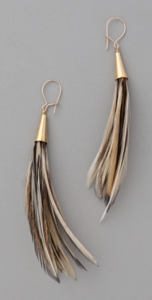 Duster Feather Earrings - Christmas Gift Ideas