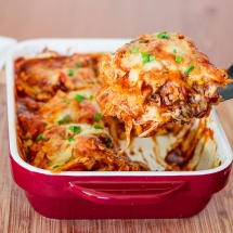 Easy Chicken Enchilada Casserole - Cooking