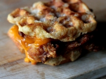 Fried Chicken And Waffle Grilled Cheese Recipe - Cooking Ideas