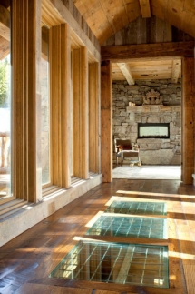 Glass floor in a sunny hallway - Dream Home Interior Décor