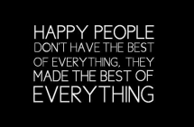 Happy People quote - .