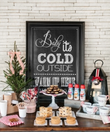 Holiday Hot Chocolate & Coffee Bar - Christmas Entertaining