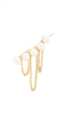 Imitation Pearl Chain Ear Crawler by Jules Smith - Fave Clothing, Shoes & Accessories
