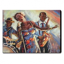 Jazz Art People Oil Painting - Free Shipping - People Paintings