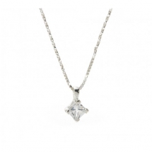 John Greed Love Story Silver & CZ Necklace - Jewelry