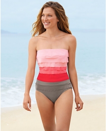 Leah Bandeau One-Piece Swimsuit by Eddie Bauer - Swimsuits