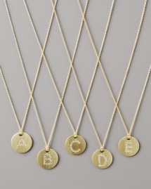 Letter Medallion Necklace  - Gifts for Mom