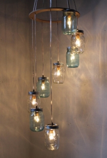 Mason Jar Chandelier - Home decoration