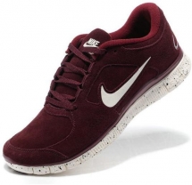 Mens Nike Free Run 3 Leather Wine Red Shoes - Party ideas