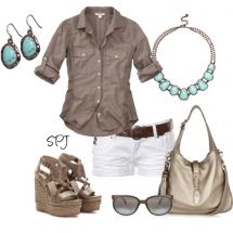 Metallic and Turquoise - Clothing, Shoes & Accessories