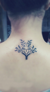 Neck tree tattoo - Tattoo ideas