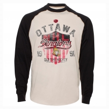 Ottawa Senators Camp Raglan Long Sleeve Jersey T-Shirt - Sports Apparel