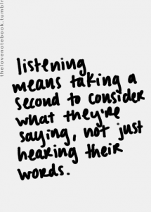 Quote on listening - Inspiring & motivating quotes