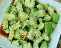 Sesame Cucumber Avocado Salad - Food & Drink