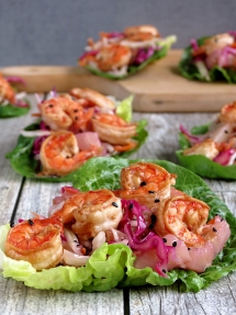 Shrimp Lettuce Wraps - Cooking