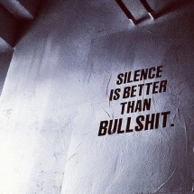 Silence is better than bullshit - Great Sayings & Quotes
