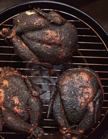 Smoked Chicken - Cooking