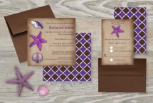 Starfish Wedding Invitations - Our destination wedding