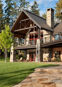 Stone Timber Frame Home - Great houses