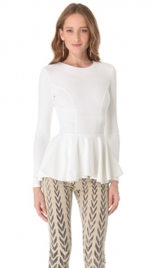 Torn by Ronny Kobo Judy Peplum Top  - Fave Clothing & Fashion Accessories