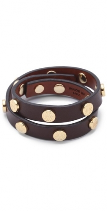 Tory Burch Double Wrap Logo Leather Bracelet - Christmas gift ideas for the Wife